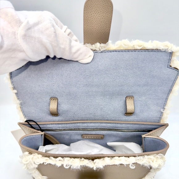 SENREVE Apres Aria Tan Leather & Faux Shearling Crossbody/Belt Bag NWT - Picture 7 of 10